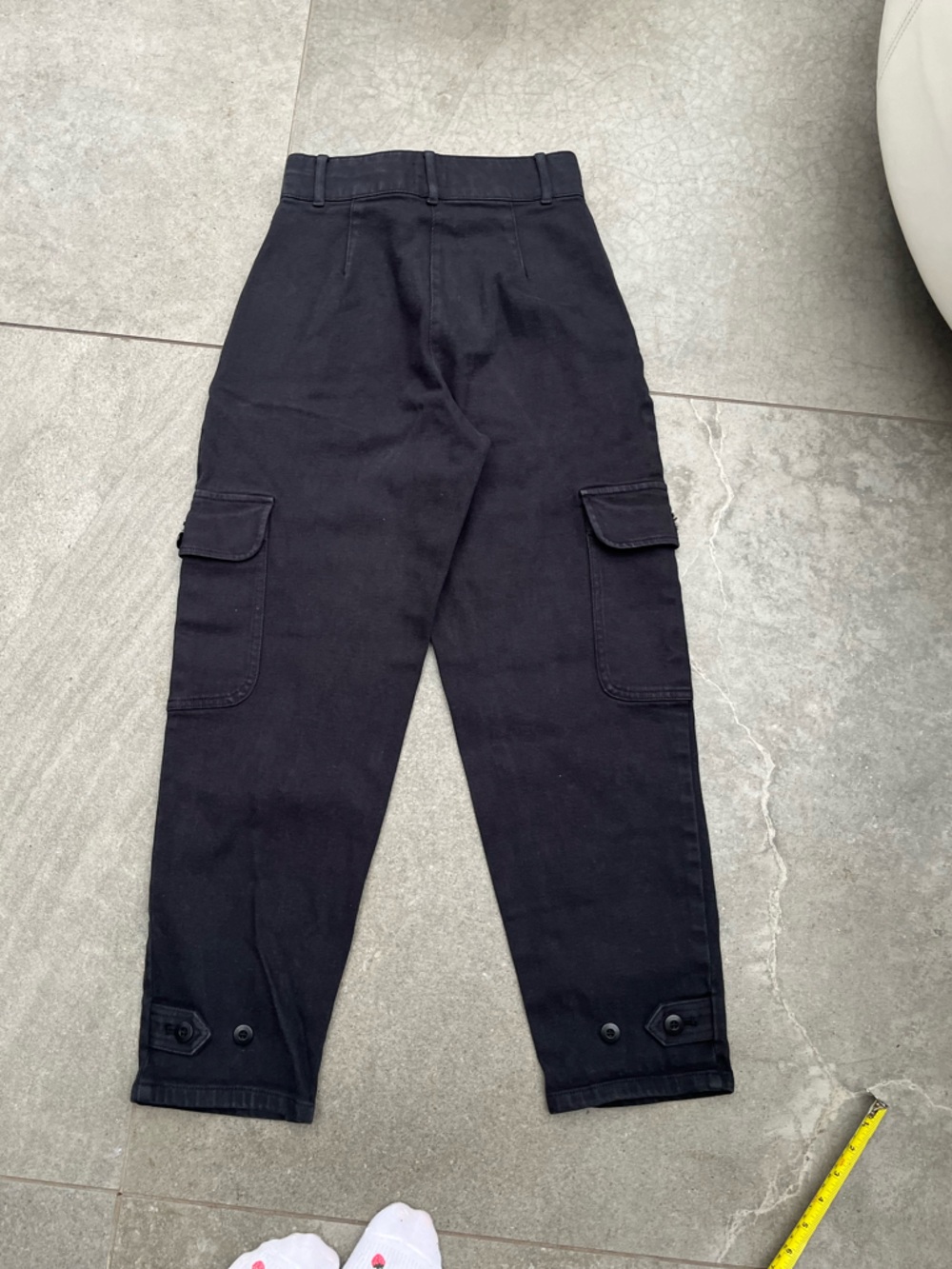 Aritzia Wilfred size 2 XS Black Cargo High-Waist Pants Cotton jeans - Picture 8 of 8